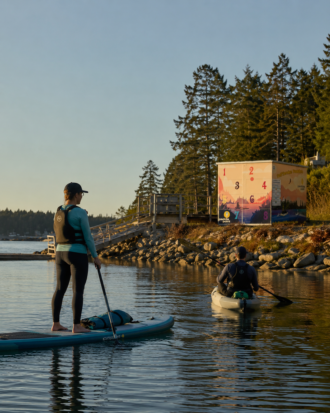 PaddlePoint paddler station moment before using equipment