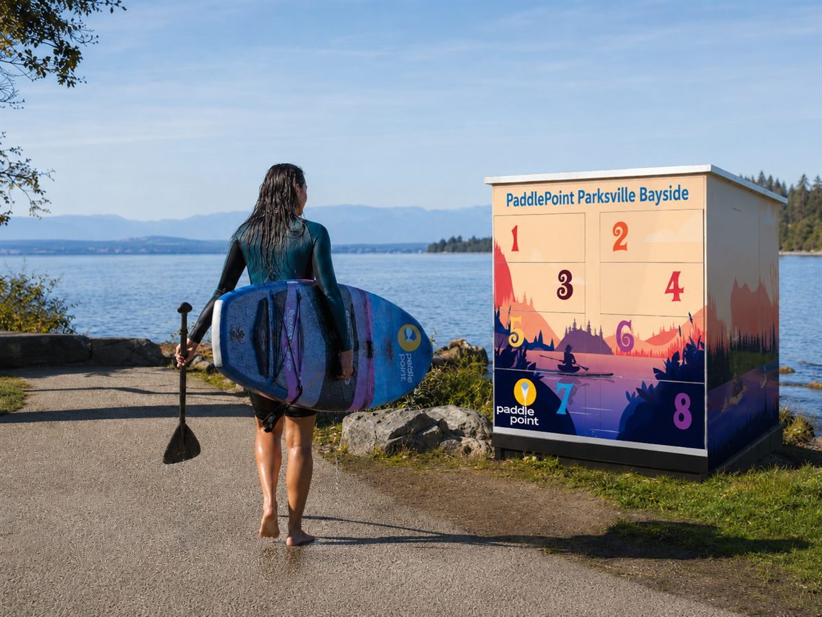 PaddlePoint station return context near the water