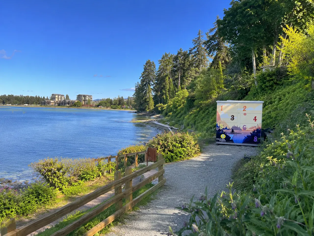 PaddlePoint waterfront location at Parksville Bayside